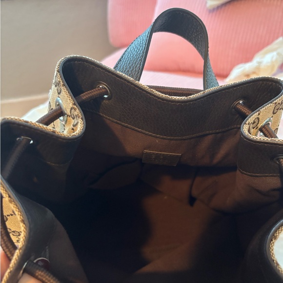 Gucci Brown Monogram Backpack - Picture 4 of 8